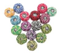 Zerodeko 16 Pcs Embroidery Thread Embroidery Cotton Thread for Bright Color Cotton DIY Knitting Professional Knitting Practice Random Color