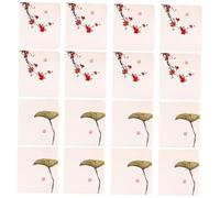 Zerodeko 16pcs Assorted Colour Christmas Greeting Cards Paper Material with Lovely Pattern and Warm Elegance, for Showing Your Blessings and Keeping in Touch During Holiday Assorted Style