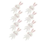 Zerodeko 16Pcs Easter Rabbit Shape Cup Cards for Cake and Wine Glasses Party Toppers for Wedding Birthday Dessert Decoration Chic and Eye Catching Design