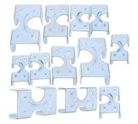 Zerodeko 16pcs Heavy Duty Double Ended Wire Rope Clips Galvanized Steel Cable Clamps for 8-16mm Twisted Or Braided Ropes Industrial Suitable for Lifting and Securing Applications