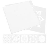 Zerodeko 16Pcs Mandala Stencils for Wall Painting and DIY Art Projects, Reusable PET Templates with Long Serving Life and Support for Repeated Use, for Spray Painting and Floor Decorations