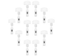 Zerodeko 16pcs Retail Sign Holder Clips Made of Sturdy Abs Material, Easy to Operate and Install, Suitable for Displaying Price Tags and Labels on Objects and Plates in Supermarkets