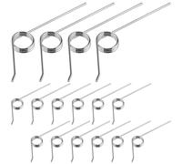 Zerodeko 16pcs Torsional Springs for Trash Can Lid, 125°, 0.7mm Wire Diameter, 7.8mm OD, 6MM ID, 3 Coil Stainless Steel Torsional Springs for Flipping-Top Trash Cans