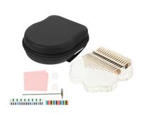 Zerodeko 17-tone Glass Thumb Piano Kalimba with Accurate Tone and Easy to Carry Design, Portable Finger Piano for Relaxation and Family Music Enjoyment