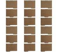 Zerodeko 18pcs Binder Classification Tabs A5 Kraft Page Markers Index Dividers Not Easy to Bend Wear-Resistant Kraft Paper for Books and Working