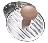 Zerodeko 19x5.19x2.95in Burger Patty Stainless Steel Burger Press round Shape Handle Design Intact for Kitchen and Party Use