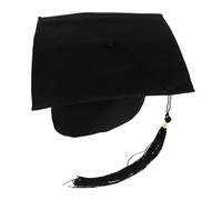 Zerodeko 1Pc Unisex Graduation Hat Doctoral Tam for Adult Graduation Ceremony Simple Design Lightweight Comfortable Cap for Photo Props and Graduation Gown Decorations