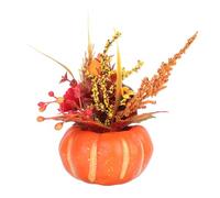 Zerodeko 1PC Vivid Pumpkin Ornament Realistic Farmhouse Decor for Dining Table Thanksgiving Photography Prop and Attractive Fall Adornment for Home Spaces