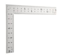 Zerodeko 1pcs Construction Ruler Carpenter Square Stainless Steel Lightweight Easy-to-clean Dual Scale Markings Precision Tool for Professionals and DIY Enthusiasts on The Go