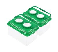 Zerodeko 1set Insect Observation Box Collector For Keeping Magnifier Inset Observing Tool Insect Observation Cage Goldfish Magnifying Viewer Goldfish Catcher Viewer Green Acrylic 2pcs