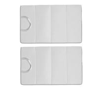 Zerodeko 1set Portable Small Ironing Mat Tabletop with Heat Resistant Surface and Easy Foldable Storage, Foldable Hanging Ironing Board Pad for Travel and Tabletop Use with Heat 2pcs