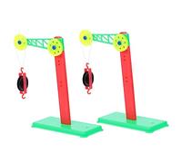 Zerodeko 1Set Pulley Block Experimental Accessories for Teaching Tools Fun Science Learning Equipment for Plastic Material for Mechanics Education