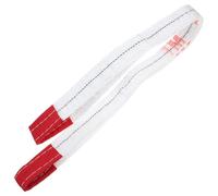 Zerodeko 1t White Lifting Sling Web Sling Polypropylene Fiber Reusable Strong Load-bearing Capacity for Warehouse Operations and Lifting
