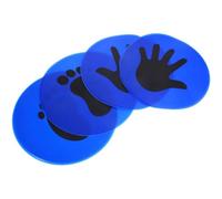 Zerodeko 2 Pairs Soccer Training Markers Blue Pvc Marking Discs for Football Training Signs Practical and Safe Pads and On-site Boundaries