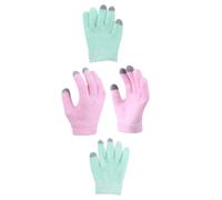 Zerodeko 2 Pairs Touch Screen Gloves for Moisturizing and Preventing Lotion Staining Made of Soft Plume Yarn Suitable for Daily Use and Skincare