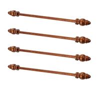 Zerodeko 2 Pairs Wooden Painting Scroll Hanger Rods for Scroll Paintings and Artwork, Secure Support with Easy Assembly, Suitable for No more Than 12cm/4.72inch Artwork, for Living Room
