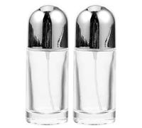 Zerodeko 2 Pcs 24Ml Refillable Glass Perfume Spray Bottles Cylindrical Travel Portable Small Fragrance Atomizers for Personal Use