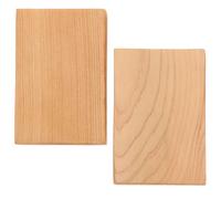 Zerodeko 2 Pcs DIY Rectangular Wood Blocks, Smooth Unfinished Wood Craft Blocks for Art Projects and Woodcut Crafts, Natural Wooden Crafting Material for Model Making