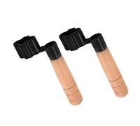Zerodeko 2 Pcs Guitar String Winder Peg Puller Wooden Handle Versatile Use Comfortable Grip Guitar Maintenance Tool