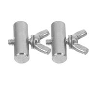 Zerodeko 2 Pcs Heavy Duty Stainless Steel Eyelet Nuts Lifting Eye Threaded Nuts for Outdoor Shelter and Camping Trailer, Easy to Install and Transport Silver Metal Fasteners