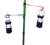 Zerodeko 2 Pcs Outdoor Tent Light Hook Stainless Steel Multi-Purpose Camp Hook with Large Bearing Capacity and Anti-Slip Design for Hiking and Camping
