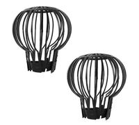 Zerodeko 2 Pcs Plastic Roof Gutter Funnel Protective Cover, Flexible Funnel Protective Guard Filter Shield, Downspout Filter for Garden Drainage and Debris Prevention