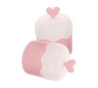 Zerodeko 2 Pcs Portable Pink Facial Foams Maker Cups Lightweight Plastic Bubble Maker for Travel Use, Face Foams Cup for Women Skincare and Cleansing