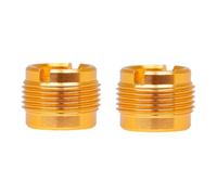 Zerodeko 2 Pcs Threaded Connecting Screw Screw Adapter Mic Clip Special Design Fine Craftsmanship Replacement for Microphone Clips Stainless Steel Golden 3/8 Inch to 5/8 Inch