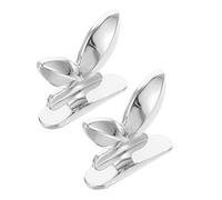 Zerodeko 2 Pcs Toilet Seat Lid Lifter Acrylic Butterfly Creative Stylish Handle Easy Operation Keeps Hands Clean for Public Restrooms and Office