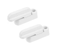 Zerodeko 2 Sets Aluminum Alloy Sliding Window Locks with Anti-Theft Function and Smooth Surface, White T-Shape Bolt Lock for Secure Sash and Casement Windows, for Home Security