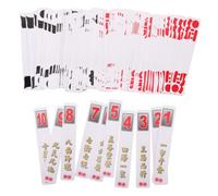 Zerodeko 2 Sets Chinese Card Game Deck Paper Traditional Hanzi