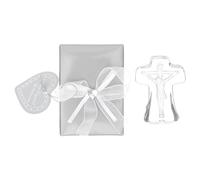 Zerodeko 2 Sets Crystal Cross Decor for Home High Grade Smooth and Bright Crystal Cross Standing Ornaments Modern Stylish Decorative Christian Ornament for Sunday School Or Home
