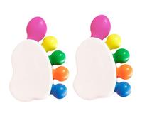 Zerodeko 2 Sets Foot Highlighter Pens Creative Toe Shape Marker Pens for Students Slim Design for Pedicure and Writing