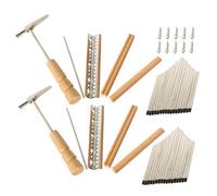 Zerodeko 2 Sets Kalimba Keys Replacement Kit Metal Thumb Piano DIY Accessories Keys for Kalimba Installation Tools for Repair