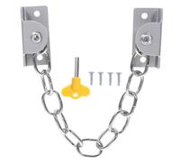 Zerodeko 2 Sets Window Security Locks Proof Stainless Steel Chain Locks for Home Door and Office Easy to Install to Prevent Falling and Enhance Safety