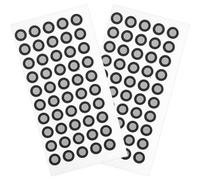 Zerodeko 2 Sheets Reference Marker Points Reflective Film Marking Points Pet High Reflective Effect Easy to Tear Lightweight Stickers for 3d Scanner Reverse Engineering Inspection Black