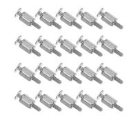 Zerodeko 20 Pcs Silver Metal SSD Hard Disk Mounting Screws for 2 Ngff Solid State Drive, Rust-resistant and Deformation-free Fixing Screws for Motherboard and PC