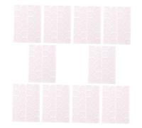 Zerodeko 20 Sheets Transparent Pink Nail Jelly Double-sided Adhesive Stickers for Fake Nails Manicure Jelly Glue Pastes Healthy Non-damaging Sticky Dots for Temporary Use