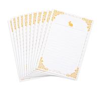 Zerodeko 20 Sheets Vintage Letter Papers Thickened Retro Writing Paper with White Lined Border for Invitations Greetings Poems Love Letters Calligraphy Practice