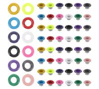 Zerodeko 200 Sets Multi-Function Metal Eyelet and Grommet Kit 5Mm, Small Round Wire Eyelets for Fabric, Clothing, Shoes, Bags DIY Repair and Sewing Embellishments with Mixed Color