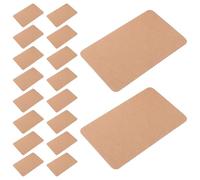 Zerodeko 200pcs Kraft Paper Blank Flash Cards 9 X 5.4cm Small Rectangular Study Note Cards for School Office DIY Message and Wedding Invitation Use
