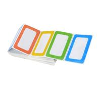 Zerodeko 200pcs Self-Adhesive Name Tag Labels Colourful Name Label Tags for Classifying and Organising in Working Office Or Kitchen Copper Plate Stickers that Will Not Cause Damage
