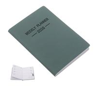Zerodeko 2026 A7 Mini Weekly Planner Notebook Lightweight Pocket Daily Planner Notepad with Artificial Leather Cover for Time Management and Personal and Professional Commitments
