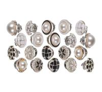 Zerodeko 20pcs 18mm No-sew Detachable Coat Buttons Anti-Exposure Decorative Snap Fasteners for DIY Clothes, Creative Sewing Craft Accessories for Jackets and Trench Coats Random Style