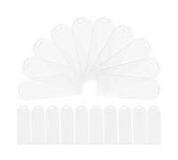 Zerodeko 20pcs Acrylic Bookmark Blanks Lightweight and Quick Page Location Bookmarks Made from Sturdy Acrylic Material, Creative and Unique Design for DIY Craft Projects and Reading