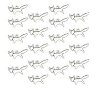 Zerodeko 20pcs Alloy Mini Fox Charm Pendants for DIY Jewelry Making Accessories, Silver Color with Fine Workmanship, Delicate and Stylish Design Suitable for Bracelets and Keyrings