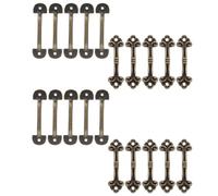 Zerodeko 20Pcs Antique Mini Cabinet Pulls Set, Small Metal Drawer Handles for Jewelry Boxes and Wooden Cabinets, Vintage Bronze Finish, 47X14Mm 60X16Mm Decorative Hardware for Home and