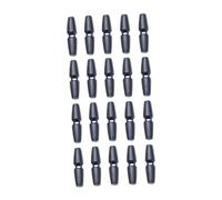Zerodeko 20Pcs Black 6Cm Sew-On Olive Shape Decorative Buttons for Coat Sweater DIY Sewing Craft Replacement