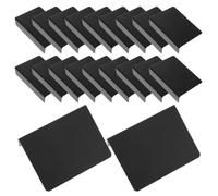 Zerodeko 20pcs Black Erasable Price Tag Sign with Smooth Pvc Surface for Bakery and Dessert Counter, Stable and Efficient Information Display Mini Chalkboard for Food and Product Labeling