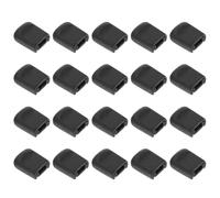 Zerodeko 20pcs Black Plastic Drawstring End Clips for Raincoat and Drawstring Corrosion Resistance and Good Stability, for Crafting Projects and Outdoor Use